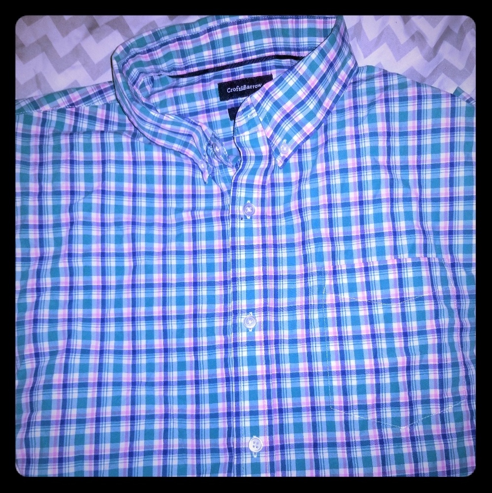 💙💙Plaid button down dress shirt